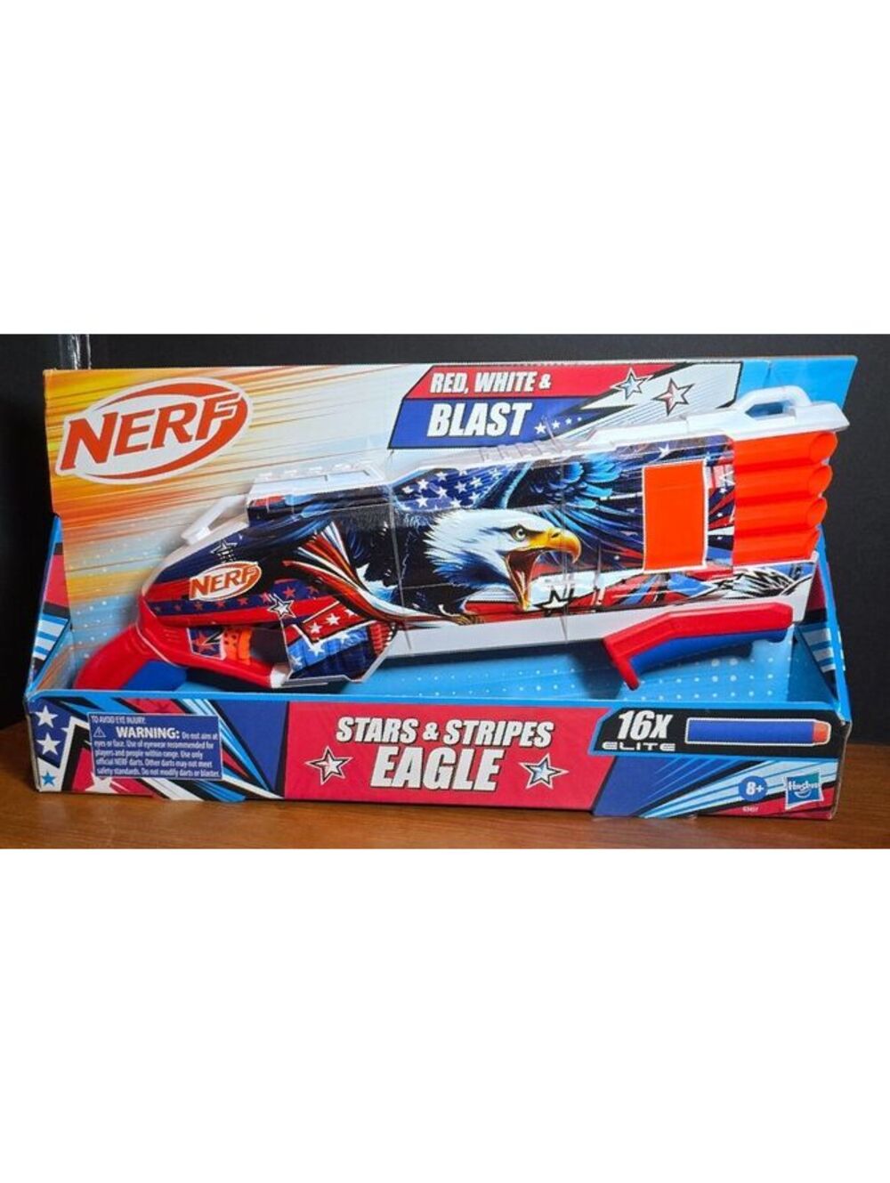 Nerf Gun Stars & Stripes Eagle Blaster NEW